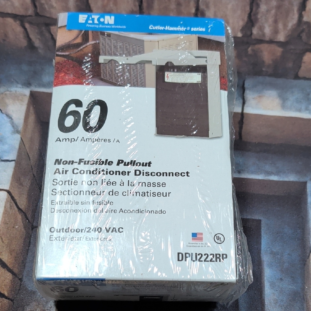 Eaton Non-Fusible Pullout Air Conditioner Disconnect - Gray